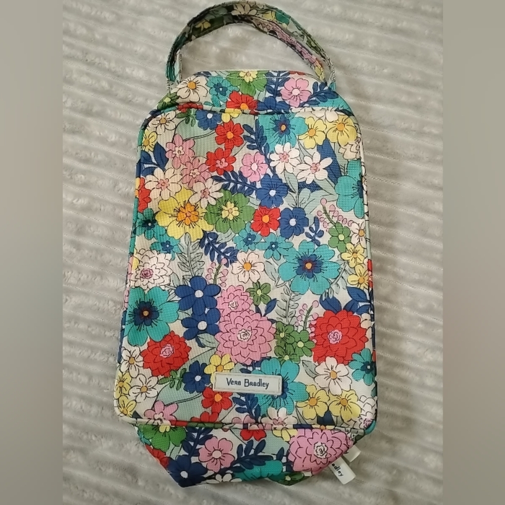 Vera Bradley Lunch Bunch Bag Insulated FAR OUT Floral Cotton Fabric Used 9x7x4